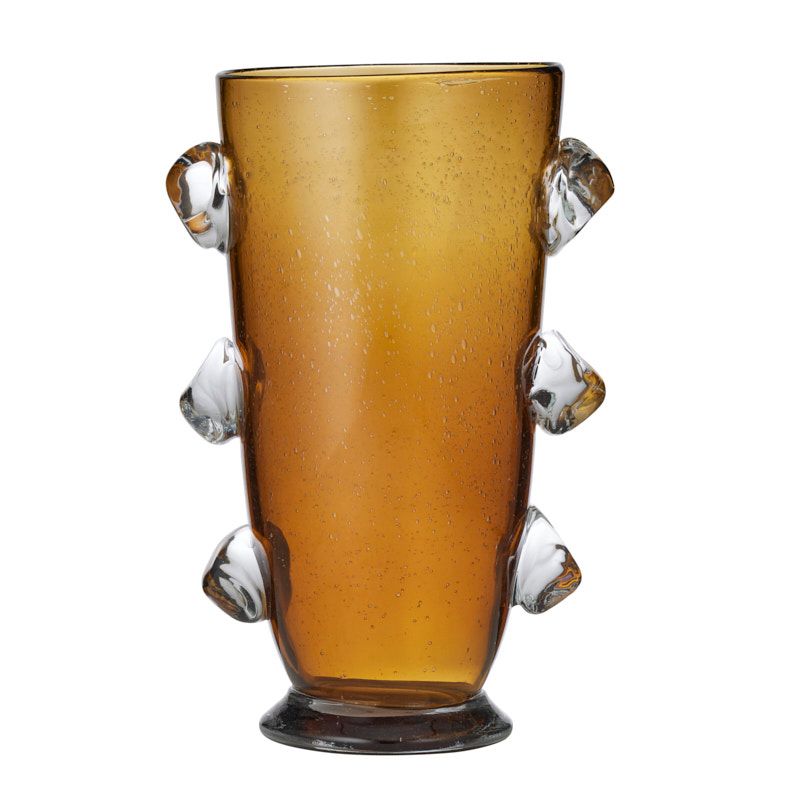 Coast To Coast Marshall Glass Vase Amber