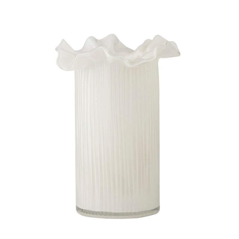 Coast To Coast Xanthe Glass Vase Ivory