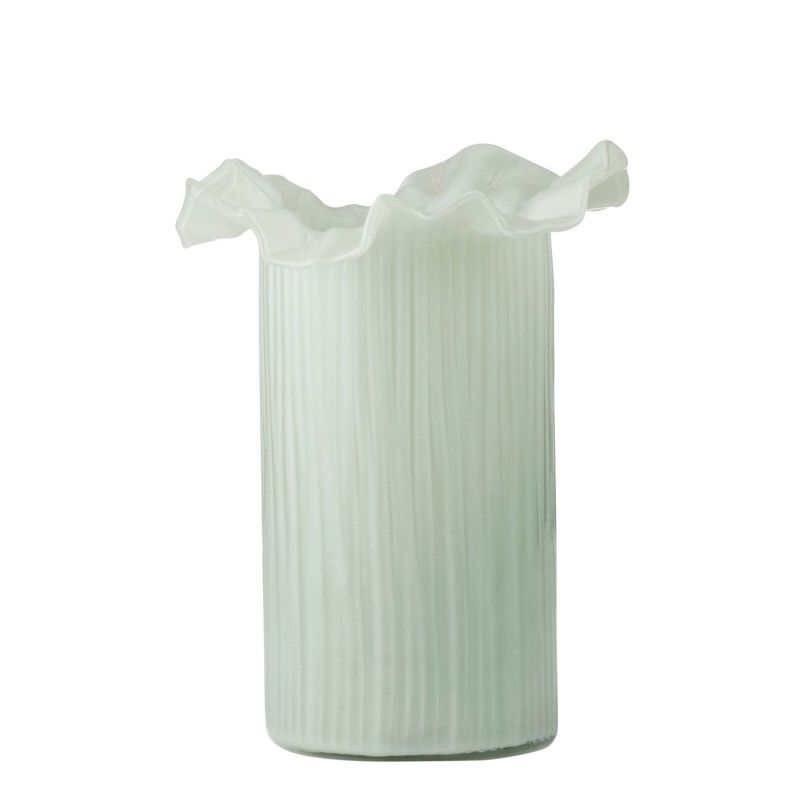 Coast To Coast Xanthe Glass Vase Mint