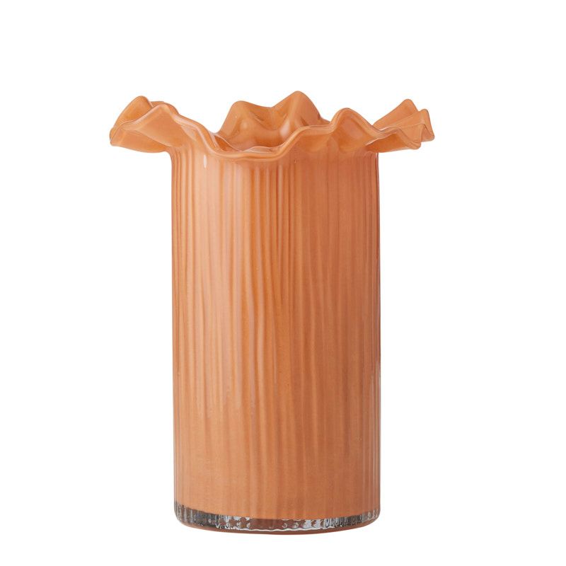 Coast To Coast Xanthe Glass Vase Rust