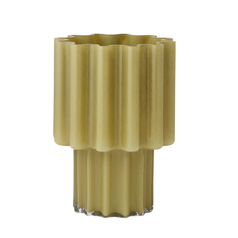 Coast To Coast Selena Glass Vase 14.5x30cm Green