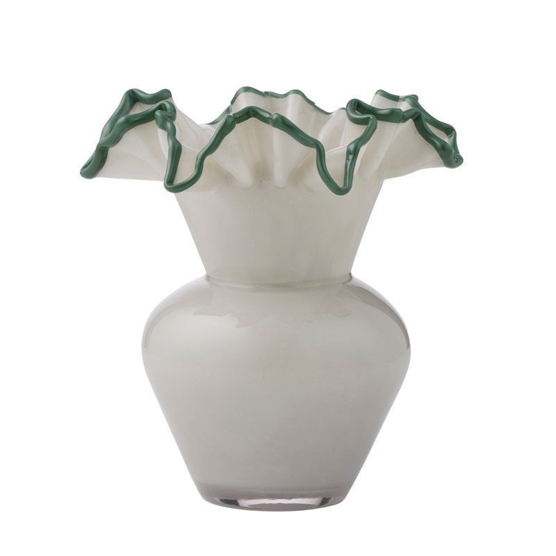 Coast To Coast Elodie Glass Vase 21x23cm Grey/Myrtle