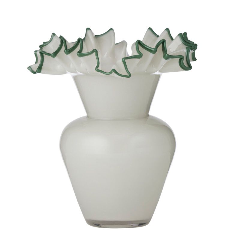 Coast To Coast Elodie Glass Vase 28x30cm Grey/Myrtle