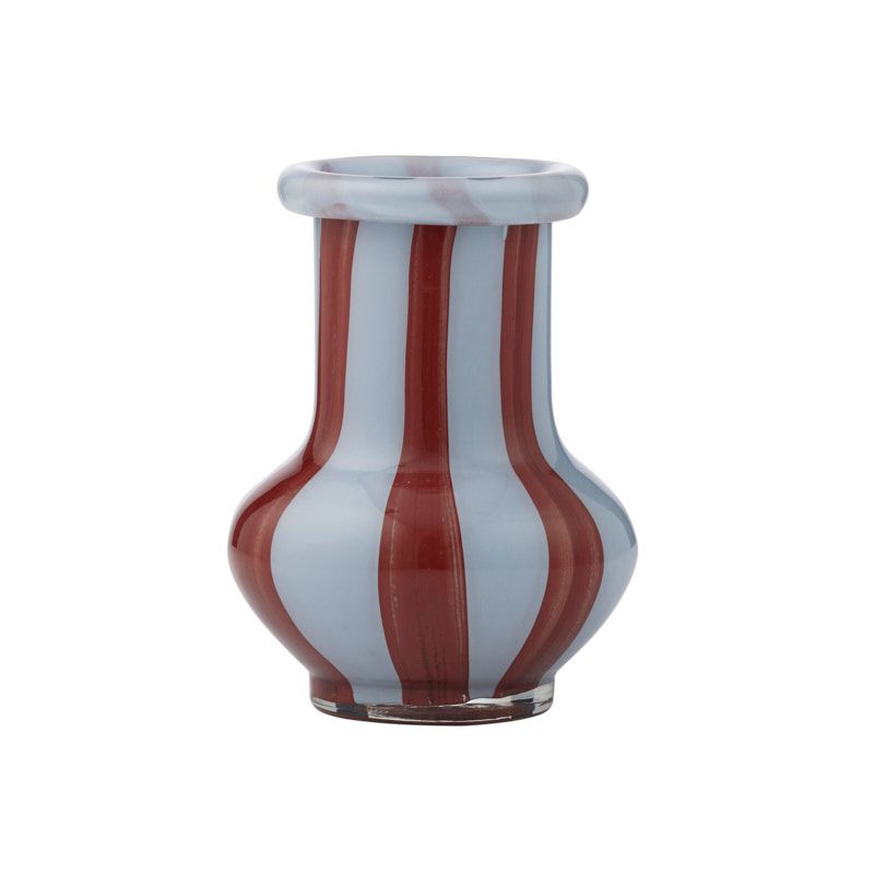Coast To Coast Peyton Glass Vase 14x19cm Sky/Russet