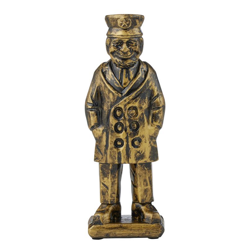 Coast To Coast Captain Resin Sculpture Gold