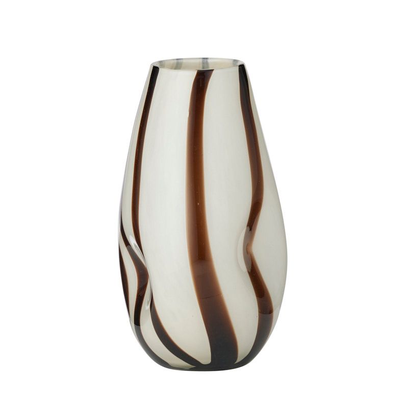 Coast To Coast Wendy Glass Vase Ivory/Cocoa