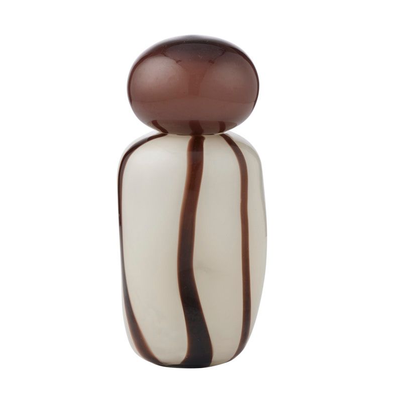 Coast To Coast Chelsy Glass Jar Ivory/Cocoa