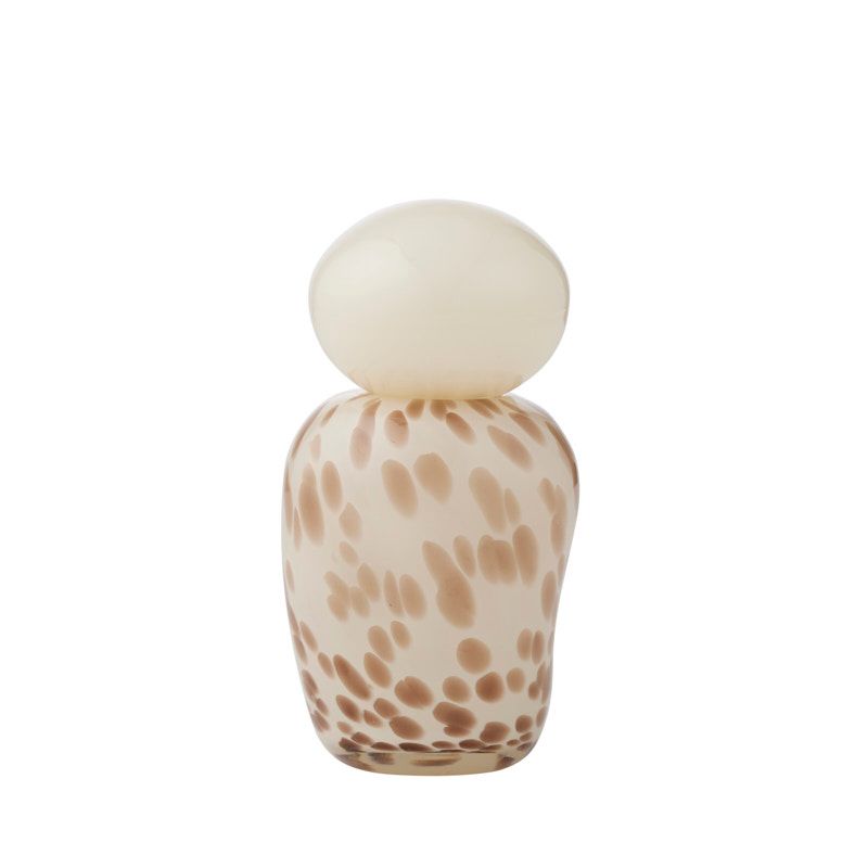 Coast To Coast Megan Glass Jar Ivory/Cocoa