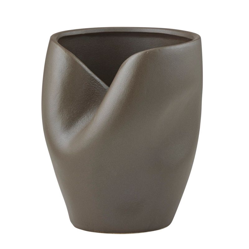Coast To Coast Corelli Ceramic Vase 19x22cm Cocoa