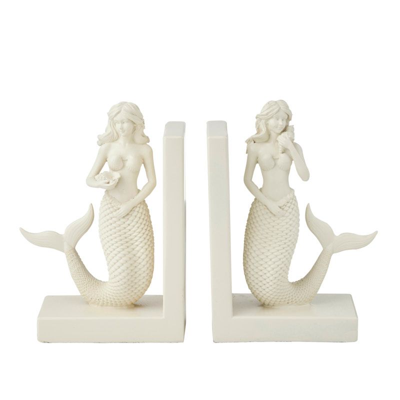 Coast To Coast Mermaid Set of 2 Resin Bookends