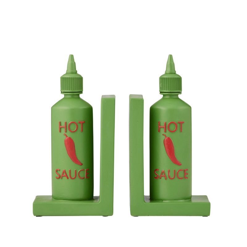 Coast To Coast Hot Sauce Set of 2 Resin Bookends