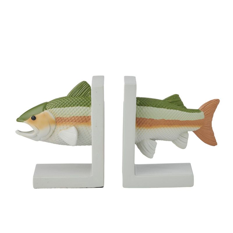 Coast To Coast Fishy Set of 2 Resin Bookends