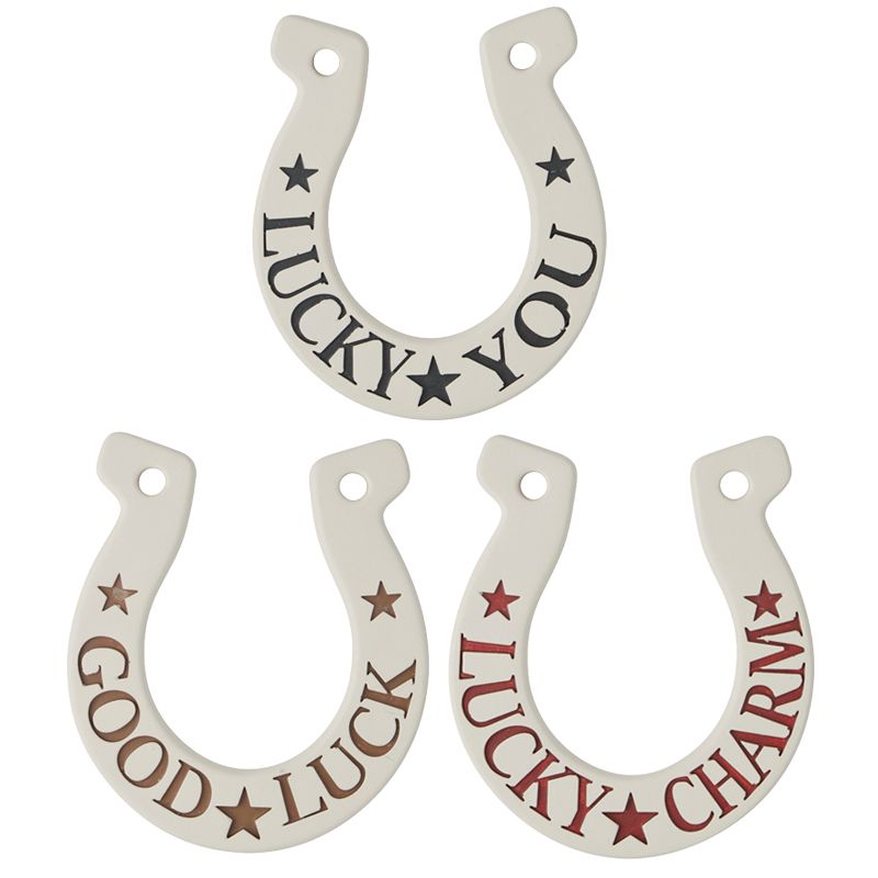 Coast To Coast Horseshoe Resin Trinket 3 Assorted