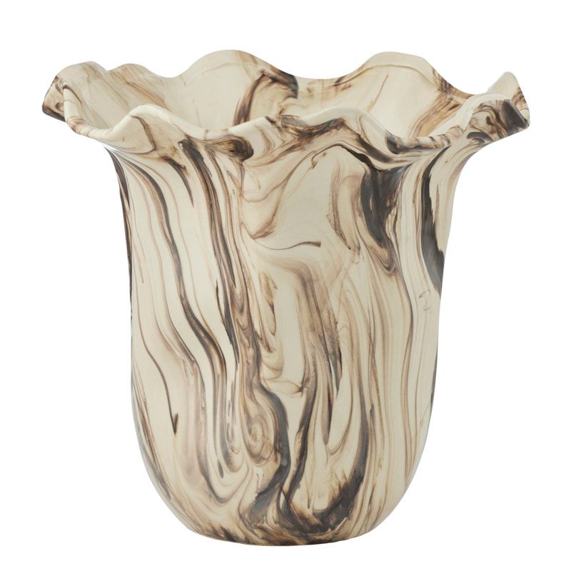 Coast To Coast Ajax Ceramic Vase Cocoa/Ivory