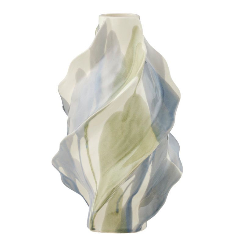Coast To Coast Clio Ceramic Vase 22.5x37.5cm Sage/Blue