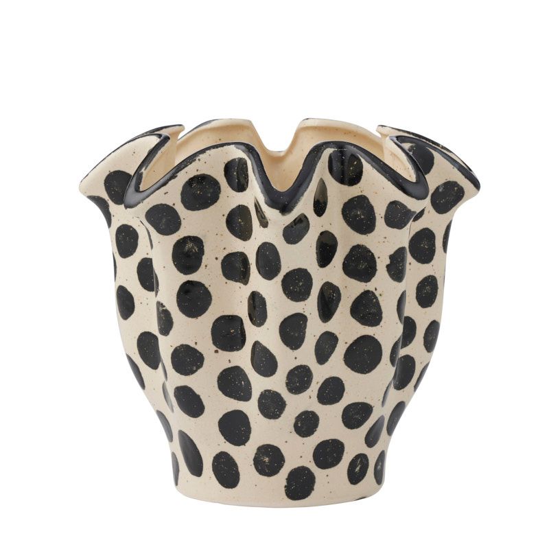 Coast To Coast Brun Ceramic Pot Ivory/Black