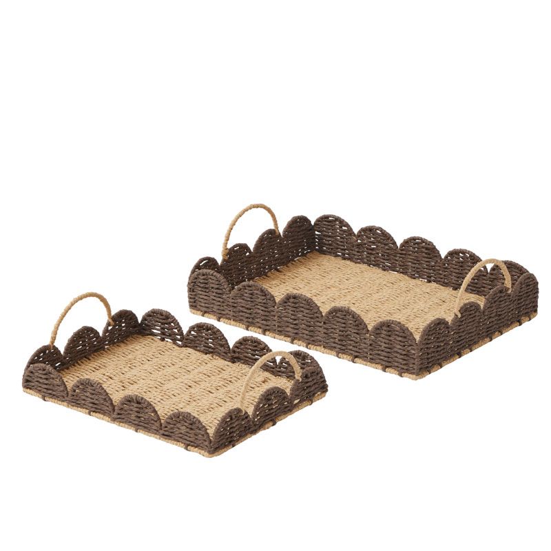 Coast To Coast Apollo Set of 2 Paper Rectangle Trays