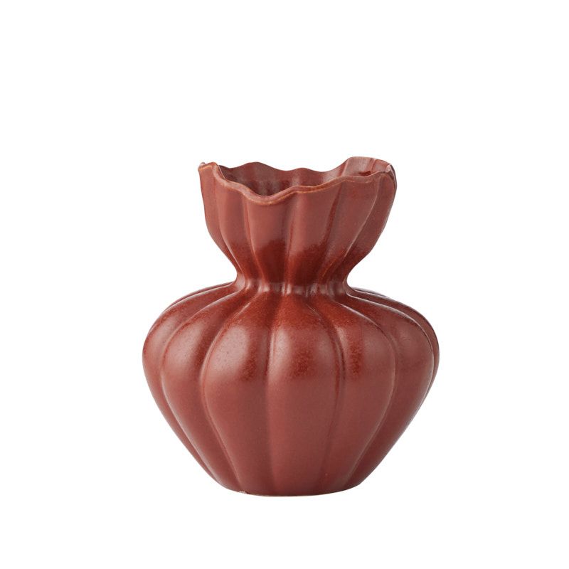 Coast To Coast Clara Ceramic Vase 17x17x19.5cm Russet