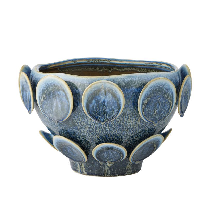 Coast To Coast Perry Ceramic Planter 32x20cm Denim