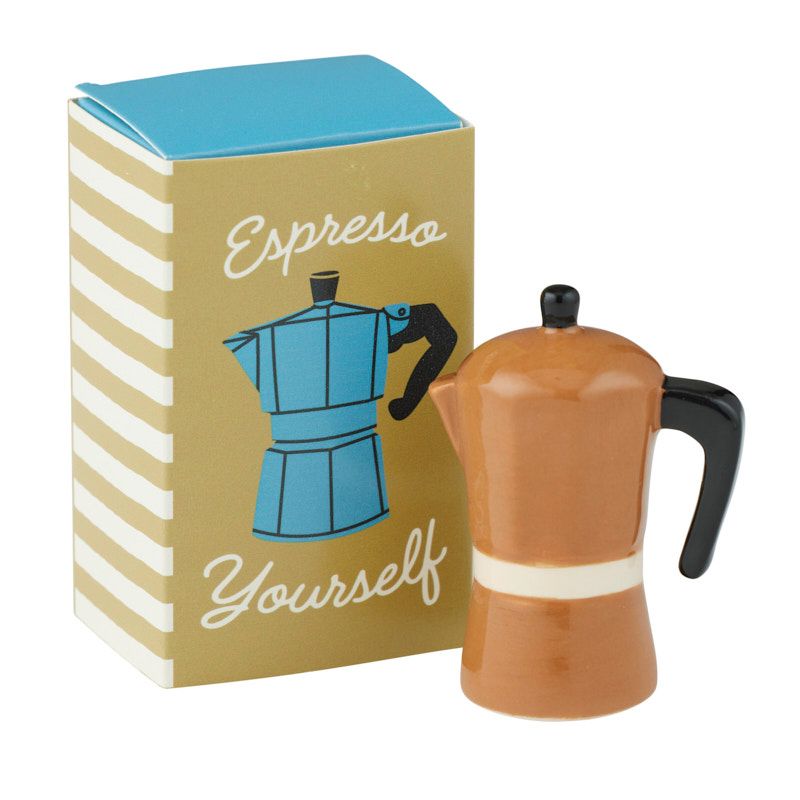 Coast To Coast Espresso Ceramic Matchbox Trinket