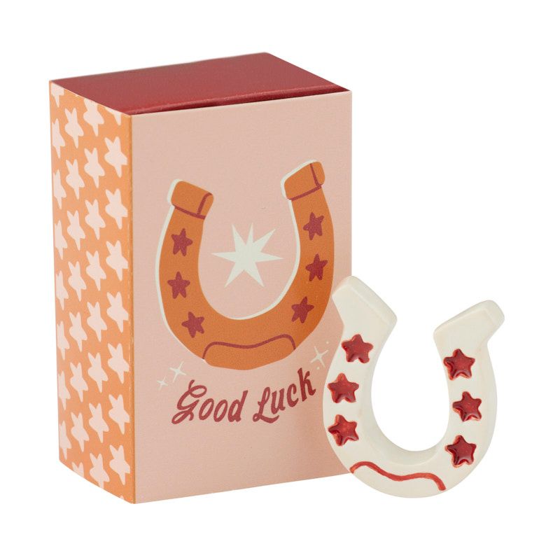 Coast To Coast Good Luck Ceramic Matchbox Trinket