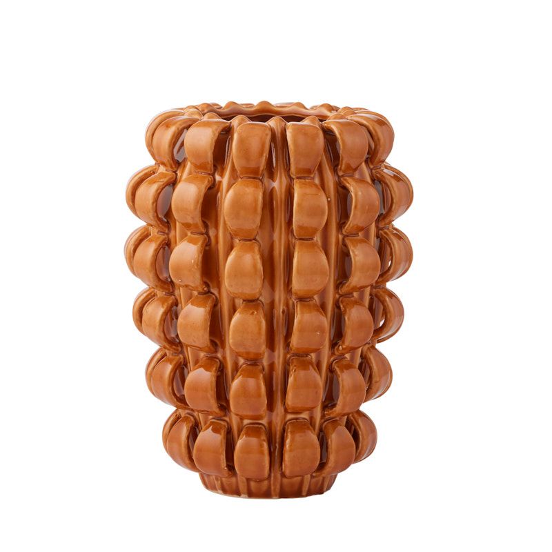 Coast To Coast Atkins Ceramic Vase Rust