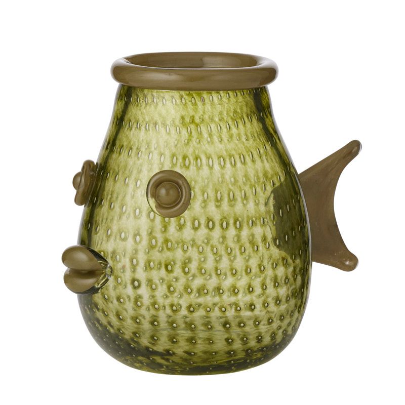 Coast To Coast Fiorella Glass Vase Olive
