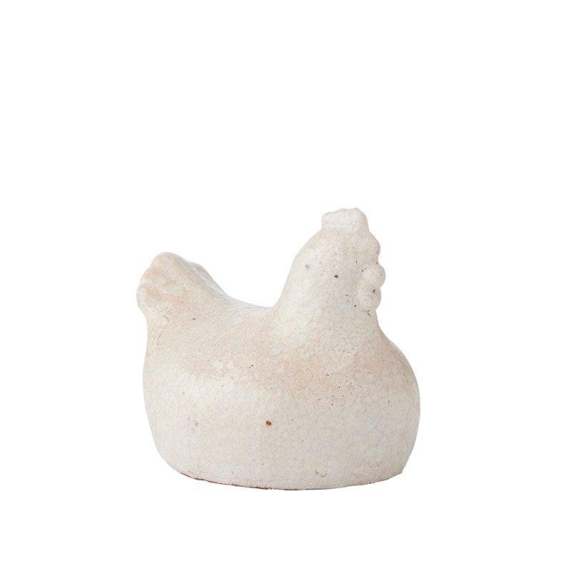 Life Botanic Cressida Ceramic Chook Sculpture 14x12x12cm