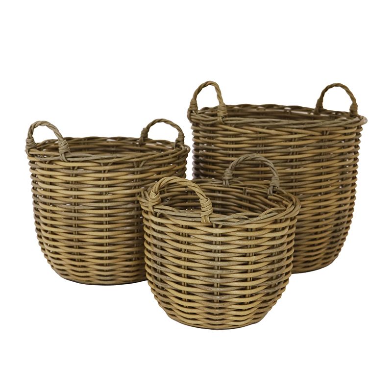 Coast To Coast Kennedy Set of 3 PE Rattan Baskets