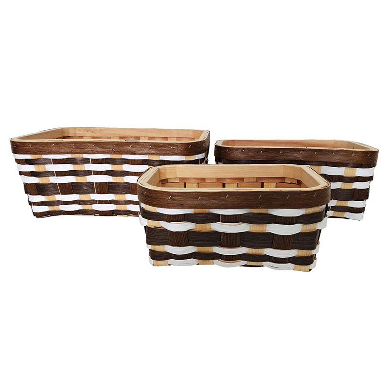Assemble Denver Set of 3 Wooden Basket Coco