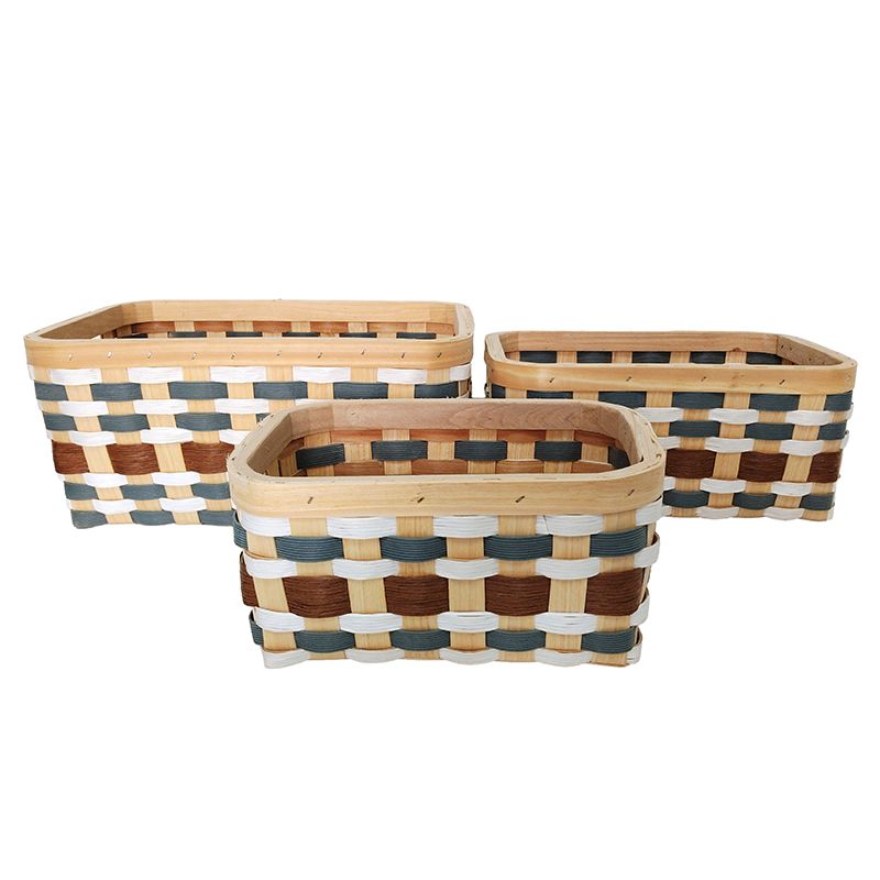 Assemble Mariner Set of 3 Wooden Basket Den