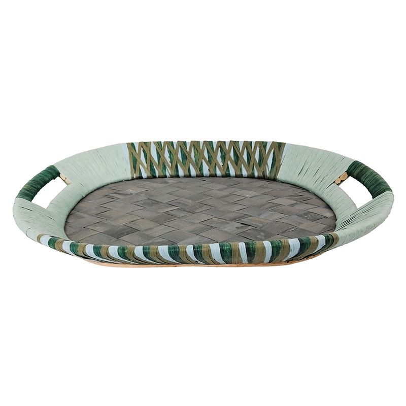 Assemble Pines Wood/PP Tray Green