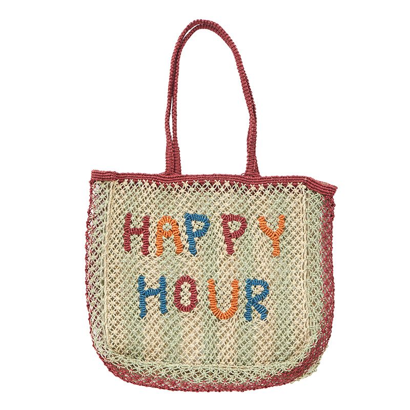 Coast To Coast Happy Hour Jute Tote Bag