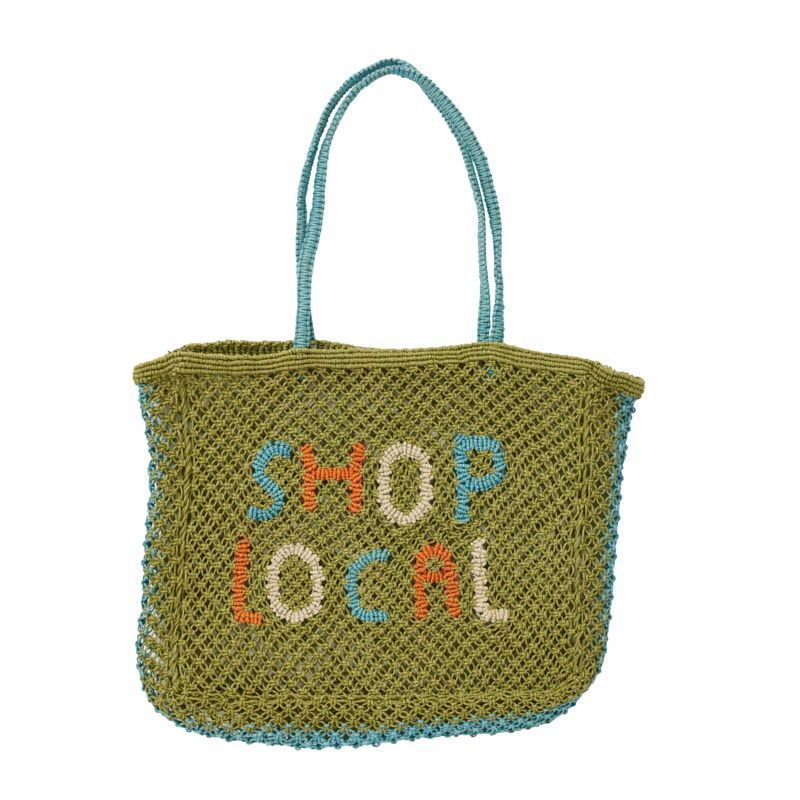 Coast To Coast Shop Local Jute Tote Bag