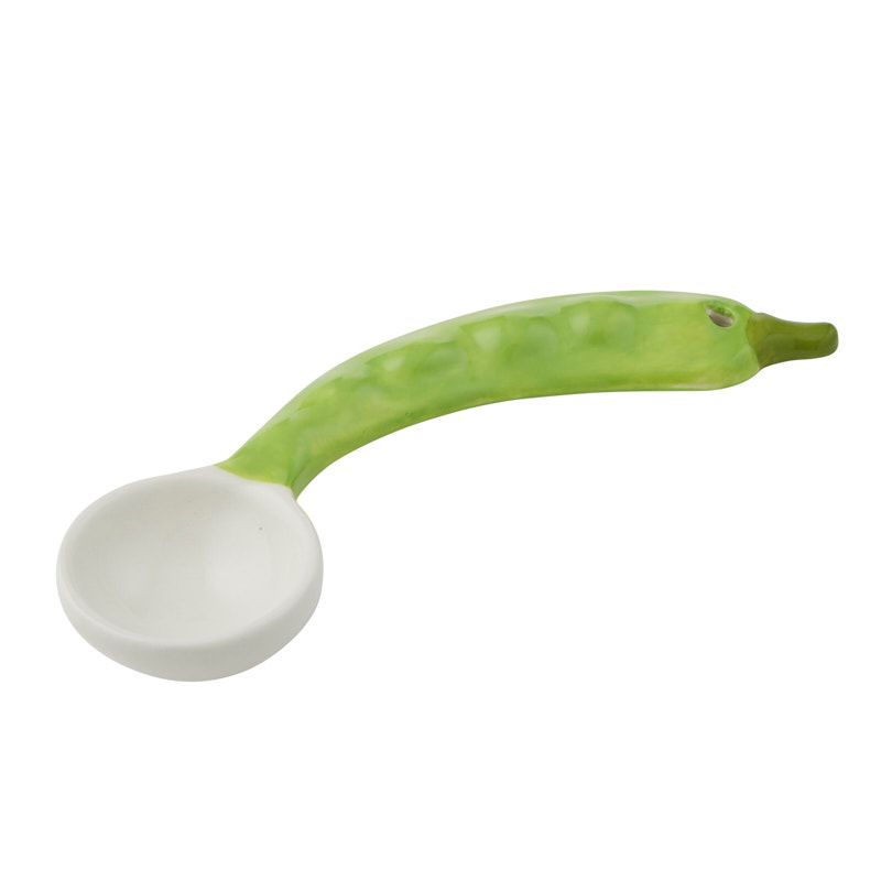 Assemble Pea Ceramic Spoon Green