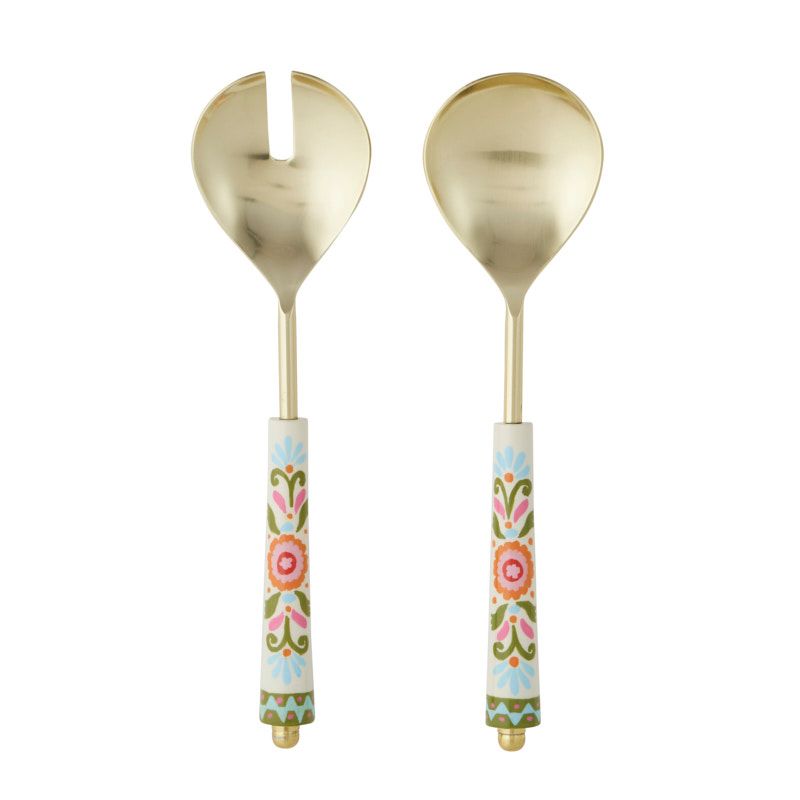 Assemble Freda Set of 2 Stainless Steel Salad Servers