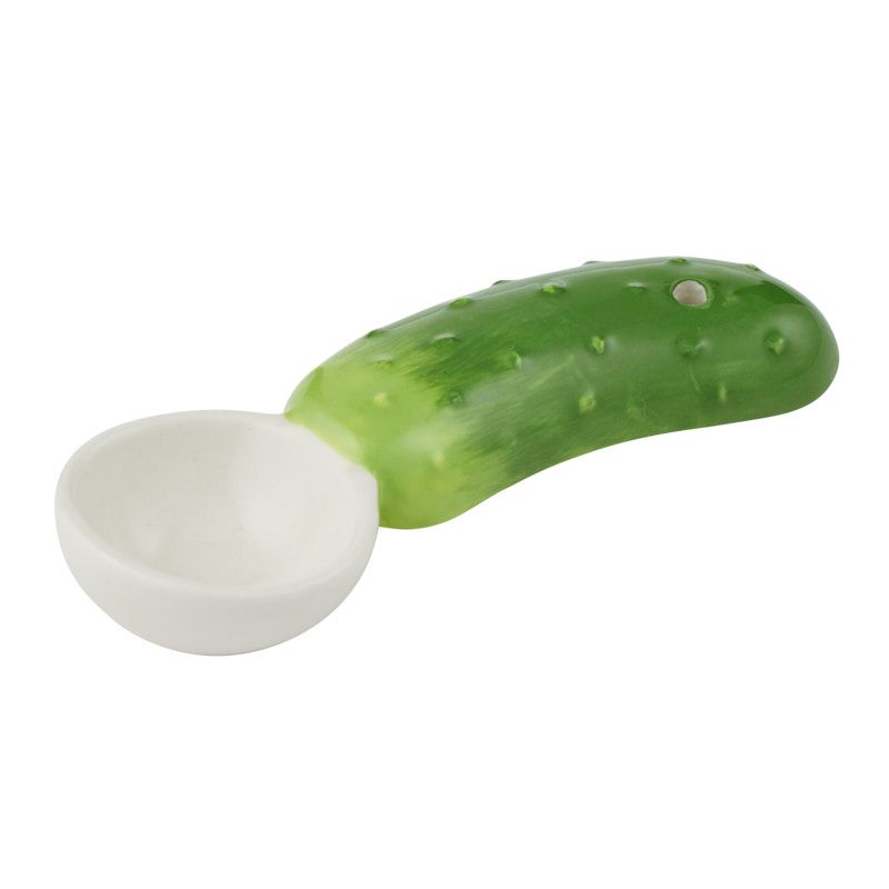 Assemble Pickle Ceramic Spoon Green