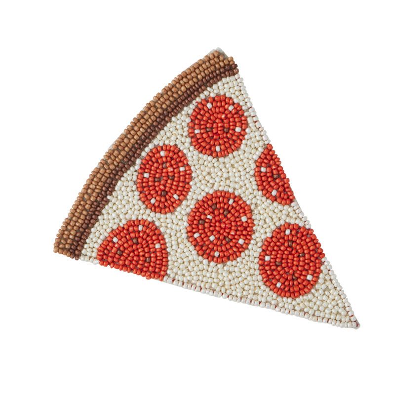 Coast To Coast Pizza Slice Beaded Coaster