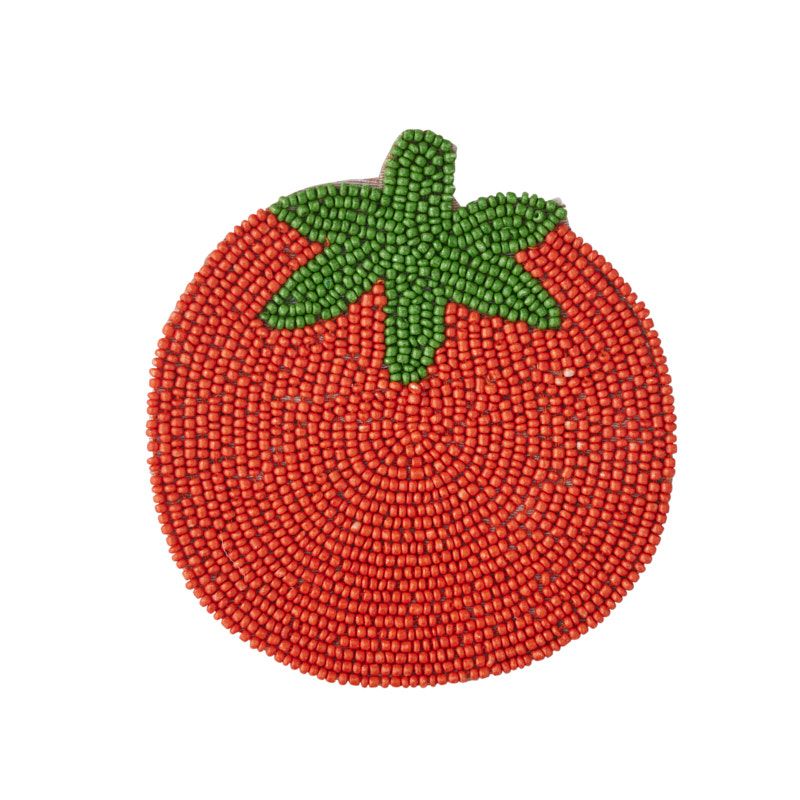 Coast To Coast Tomato Beaded Coaster Red