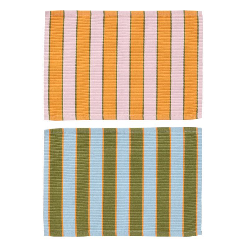 Assemble Raya Cotton Placemat 2 Assorted Bright