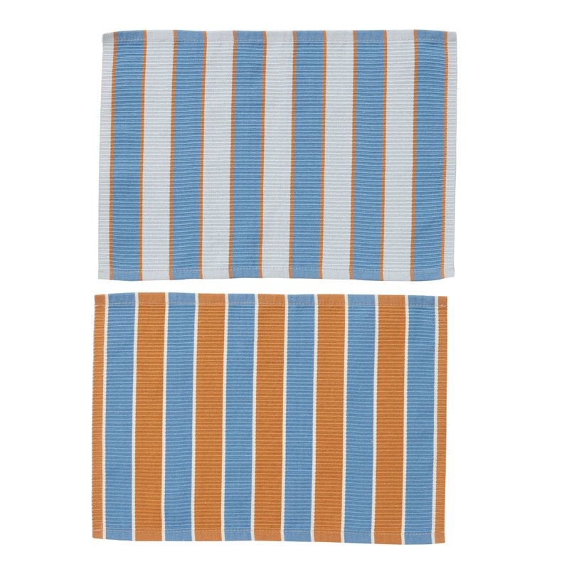 Assemble Raya Cotton Placemat 2 Assorted Blue