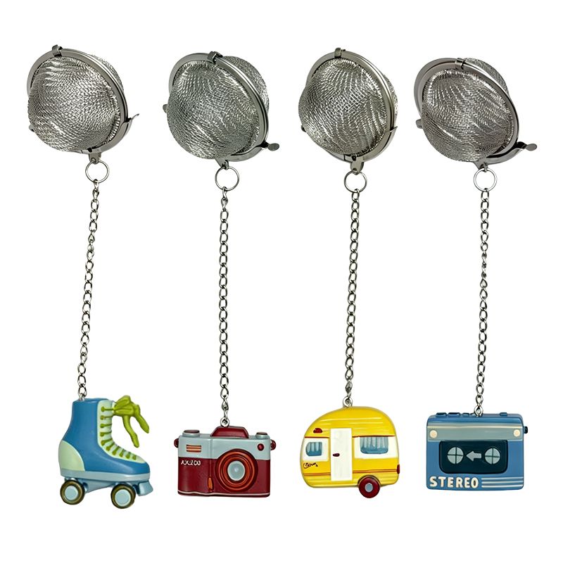 Goldy Gifts Nostalgia Resin Tea Infuser 4 Assorted