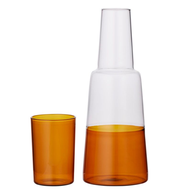 Assemble Blyton Carafe/Glass Set Amber