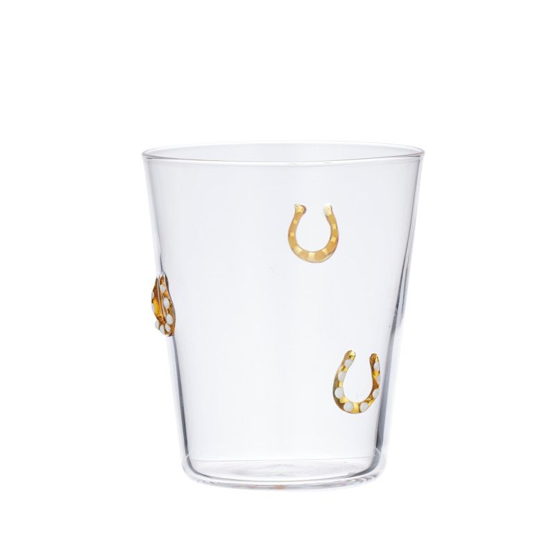 Assemble Horsehoe Glass Tumbler Amber