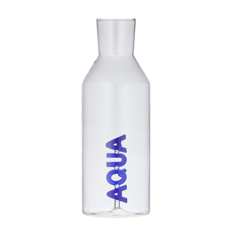 Assemble Aqua Glass Jug Blue