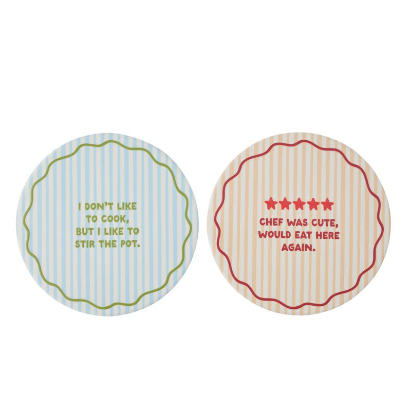 Assemble Foodie Ceramic Trivet 2 Assorted