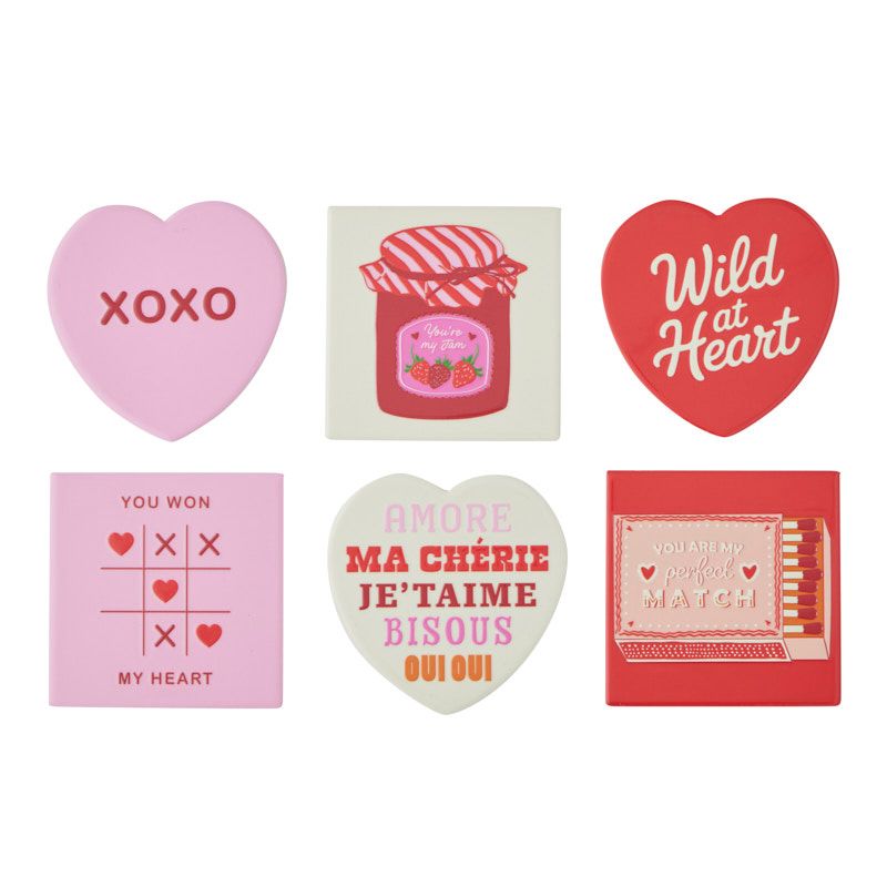 Assemble Romance Ceramic Coaster 6 Assorted