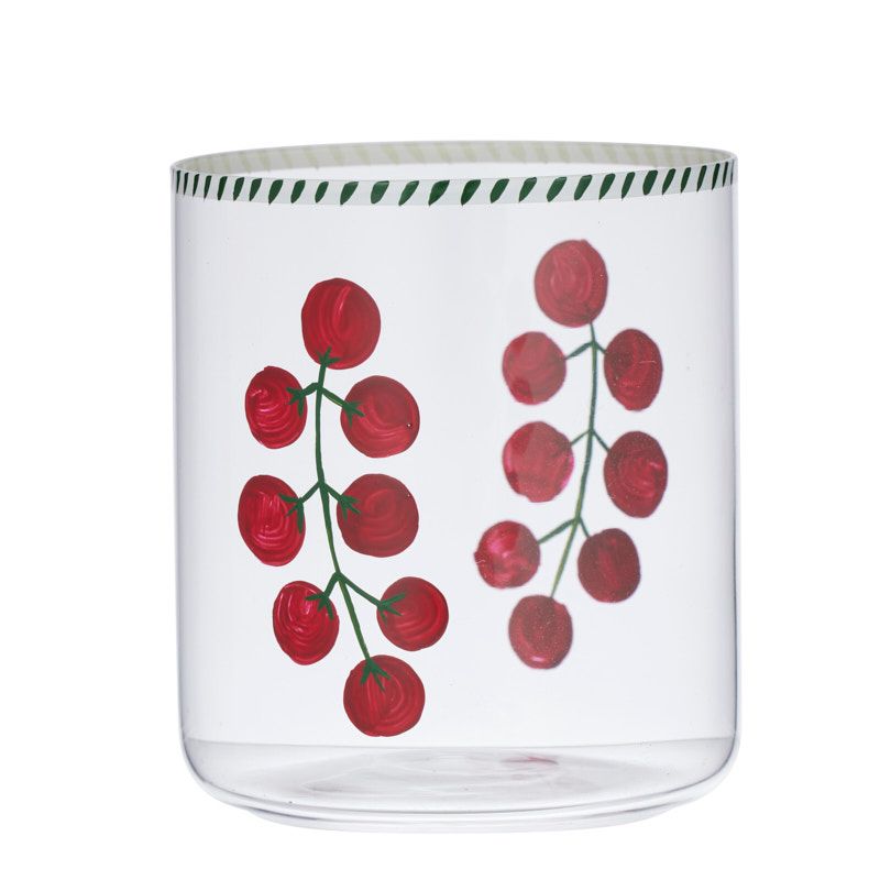 Assemble Bisbee Glass Tumbler Clear/Red