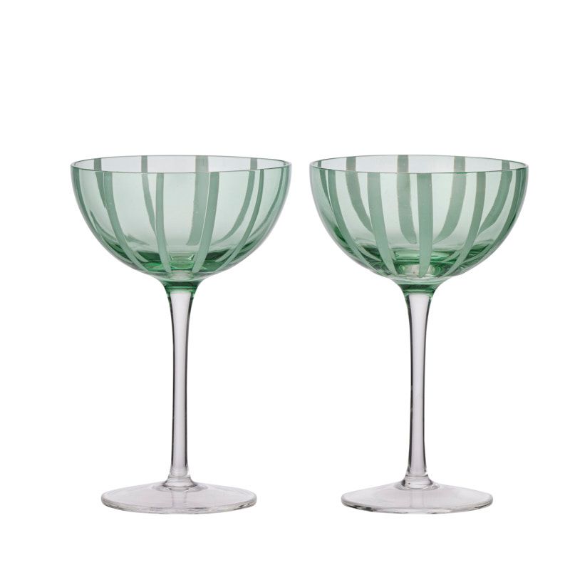 Assemble Aperitivo Set of 2 Coupe Glass Mint