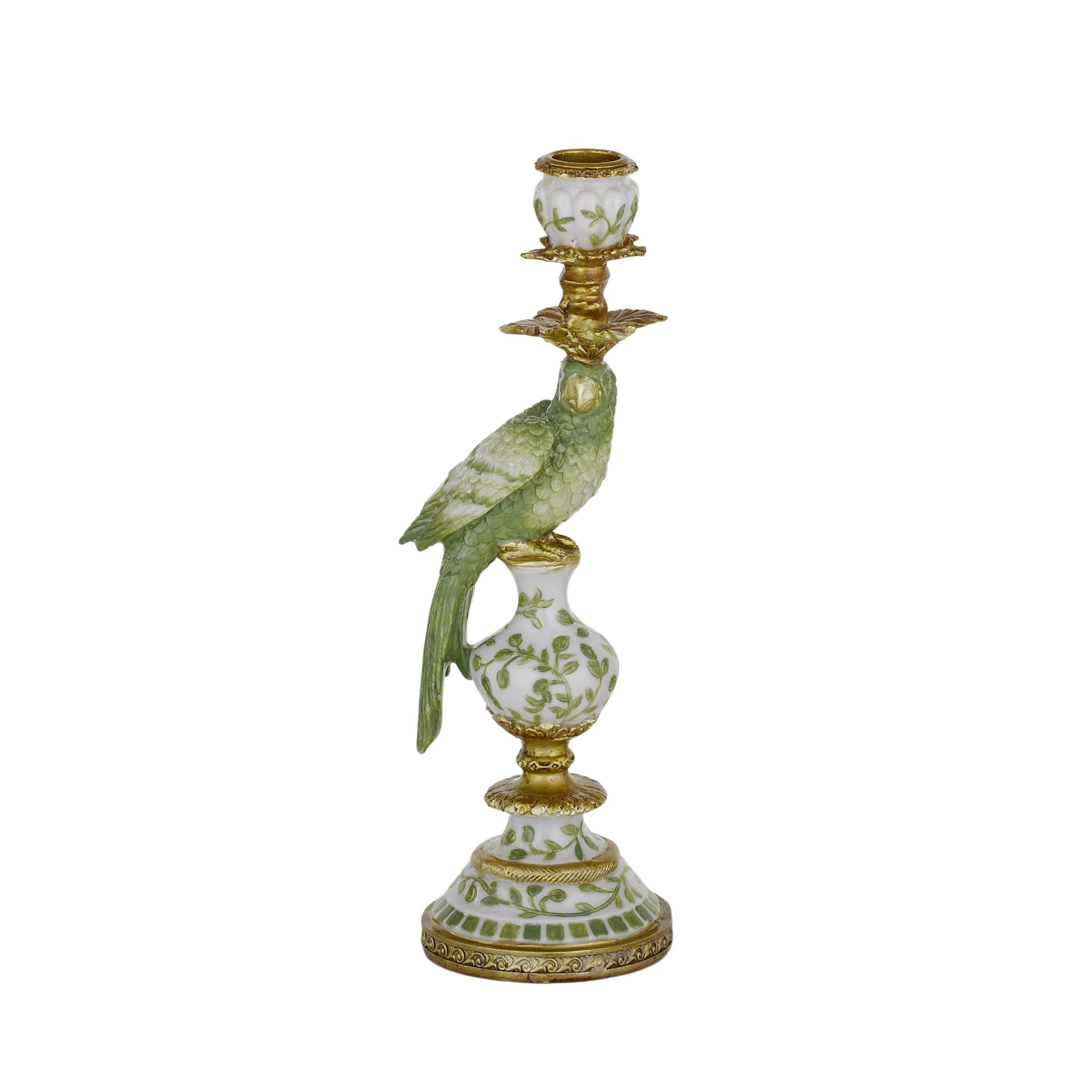 Coast To Coast Polly Parrot Resin C'holder Green